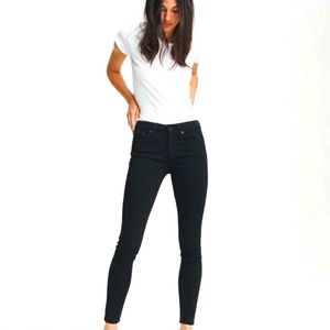 rag & bone Black plush jean legging | ladies size 28 | Mid rise
